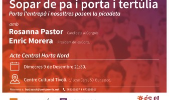 Acte comarcal, Rossana Pastor, Enric Morera, #éselmoment, Grup Compromís, Burjassot, Política